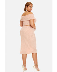 Fashion to Figure Michelle Ribbed Knit Pencil Skirt