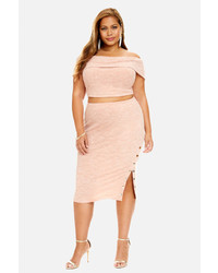 Fashion to Figure Michelle Ribbed Knit Pencil Skirt