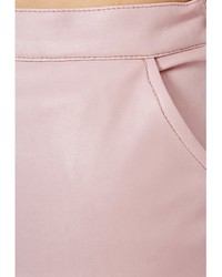 Missguided Mariota Faux Leather Pencil Skirt In Dusky Pink
