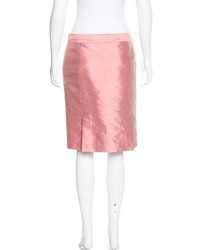 Christian Dior Silk Pencil Skirt
