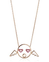 Cupid Pendant Necklace With Diamonds