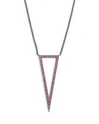 Nadri Inverted Triangle Pendant Necklace
