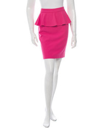 Pink Peplum Skirt