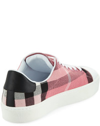 Burberry Westford Check Low Top Sneaker Pink
