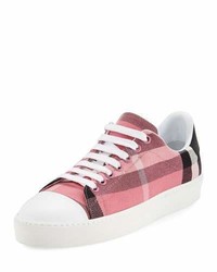 Burberry Westford Check Low Top Sneaker Pink