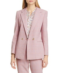 Pink Plaid Blazers for Women | Lookastic
