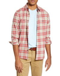Fit Plaid Flannel Button Up Shirt
