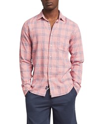 Faherty The Breeze Plaid Long Sleeve Button Up Shirt