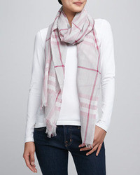 burberry pink plaid scarf