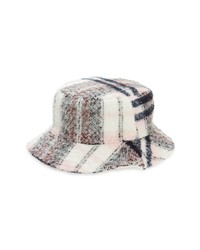 Topman Check Bucket Hat In Pink Multi At Nordstrom