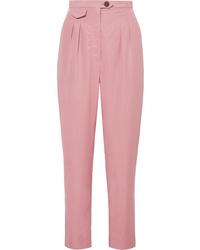 Pink Pleated Dress Pants