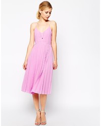 Asos Collection Cami Pleated Midi Dress
