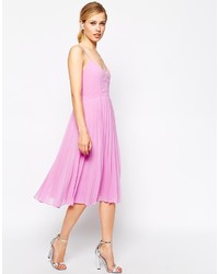Asos Collection Cami Pleated Midi Dress