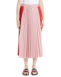 Moncler Colorblock Pleated Skirt