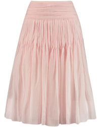 Chloé Pleated Chiffon Skirt
