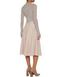 Joseph Pleated Cotton Poplin Midi Skirt