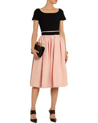 Everly Preen By Thornton Bregazzi Pleated Stretch Crepe Skirt