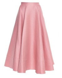 Roksanda Textured Wool And Silk Blend Midi Skirt