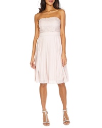 Pink Pleated Party Dress