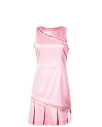 Pink Pleated Sheath Dress