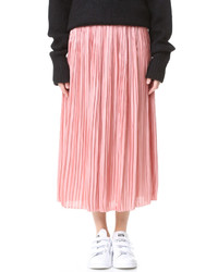 Tibi Sunray Flume Pleated Skirt