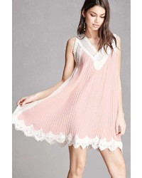 Forever 21 Accordion Pleated Crochet Dress