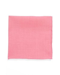 Edit by The Tie Bar Linen Pocket Square Pink One Size