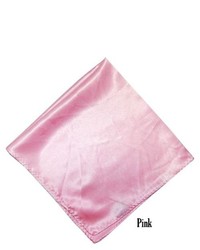 TheDapperTie Solid 17 X 17 Inch Pocket Square Pink
