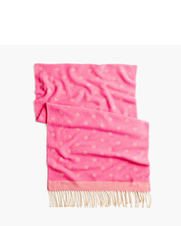 J.Crew Brushed Scarf With Polka Dots