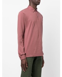 Zanone Cotton Long Sleeve Polo Shirt