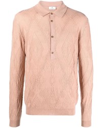 Etro Long Sleeve Knit Polo Shirt