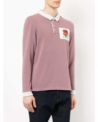 Kent & Curwen Rose Patch Polo Top
