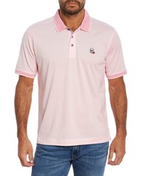 Robert Graham Archie Short Sleeve Polo In Pink At Nordstrom