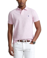 Polo Ralph Lauren Classic Fit Cotton Mesh Polo In Bath Pink Heather At Nordstrom