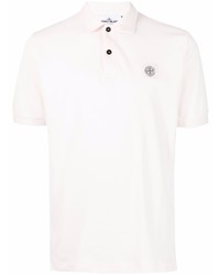 Stone Island Compass Patch Cotton Polo Shirt