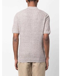 Tagliatore Crochet Knit Polo Shirt