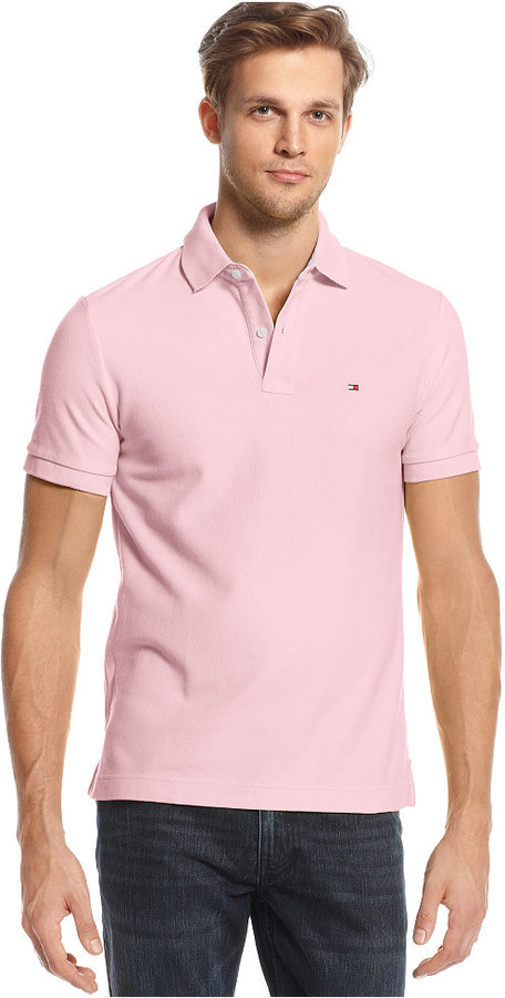 pink tommy hilfiger t shirt mens
