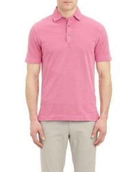 Barneys New York Pique Polo Shirt Pink