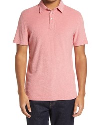 Rails Rhen French Terry Polo In Nectarine At Nordstrom