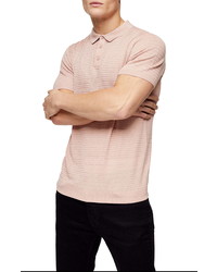 Topman Sage Stitch Short Sleeve Polo