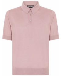 Dolce & Gabbana Silk Cashmere Blend Polo Shirt