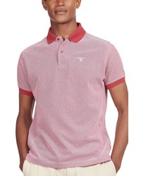 Barbour Sports Cotton Polo In Raspberry At Nordstrom