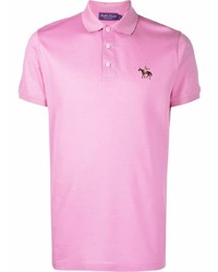 Ralph Lauren Purple Label Standing Horse Embroidered Polo Shirt