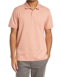 Nordstrom Tech Smart Pique Polo In Pink Glass At