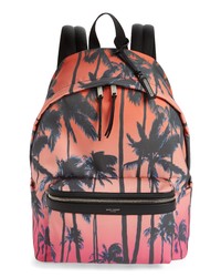 Saint Laurent Palm Tree City Backpack