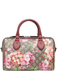 Gucci Blooms Print Gg Supreme Top Handle Bag