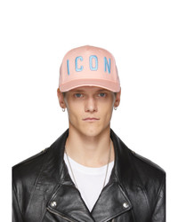 DSQUARED2 Pink And Blue Icon Baseball Cap