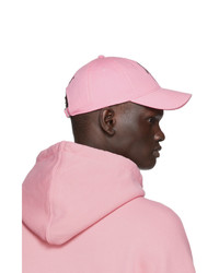 Palm Angels Pink Embroidered Graphic Cap