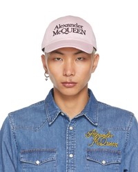 Alexander McQueen Pink Signature Cap