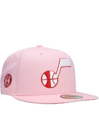 New Era Pink Utah Jazz Candy Cane 59fifty Fitted Hat At Nordstrom